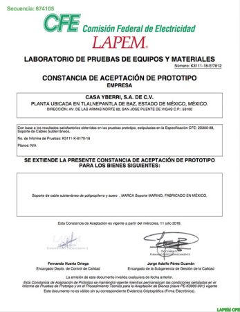 LAPEM certificado